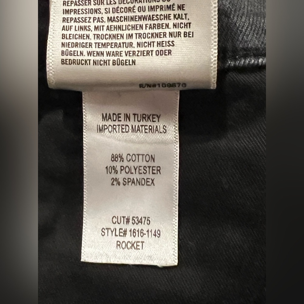 CITIZEN OF HUMANITY Womens Jeans Charcoal Wash Skinny ROCKET ANKLE Size 29 - Picture 11 of 14